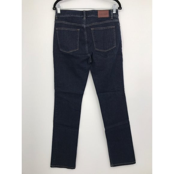 Lauren Ralph Lauren Premier Stretch Straight Leg Jean 8 Dark Wash NEW - Picture 5 of 7